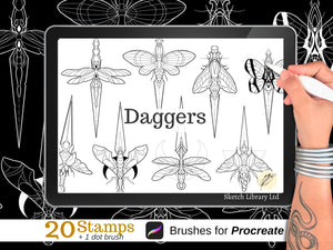📦 MEGA Procreate Tattoo Pack VOL.1  of 2134 brushes for procreate