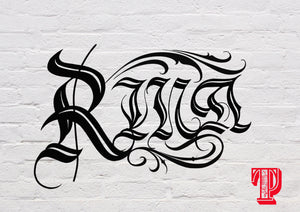 Chicano Lettering Pack vol.2, 9 Alphabets, 234 Chicano Gothic/Tattoo Letters brushes for Procreate,