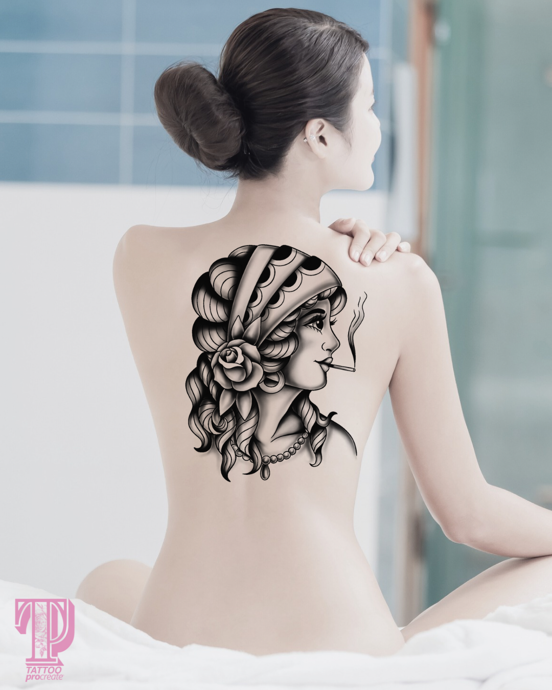 50 Traditional Tattoo Girls & Boys Brushes for Procreate,