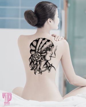 50 Traditional Tattoo Girls & Boys Brushes for Procreate,