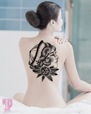 50 Traditional Tattoo Girls & Boys Brushes for Procreate,