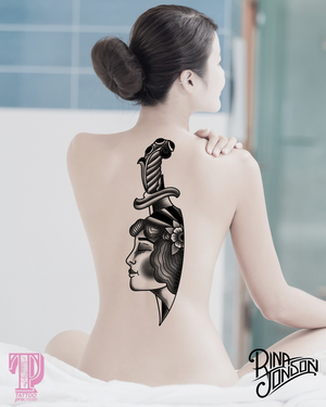 50 Traditional Tattoo Girls & Boys Brushes for Procreate,
