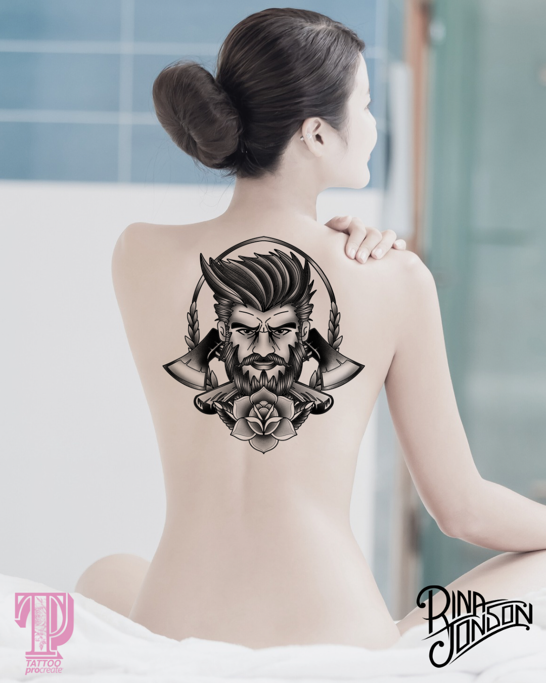 50 Traditional Tattoo Girls & Boys Brushes for Procreate,