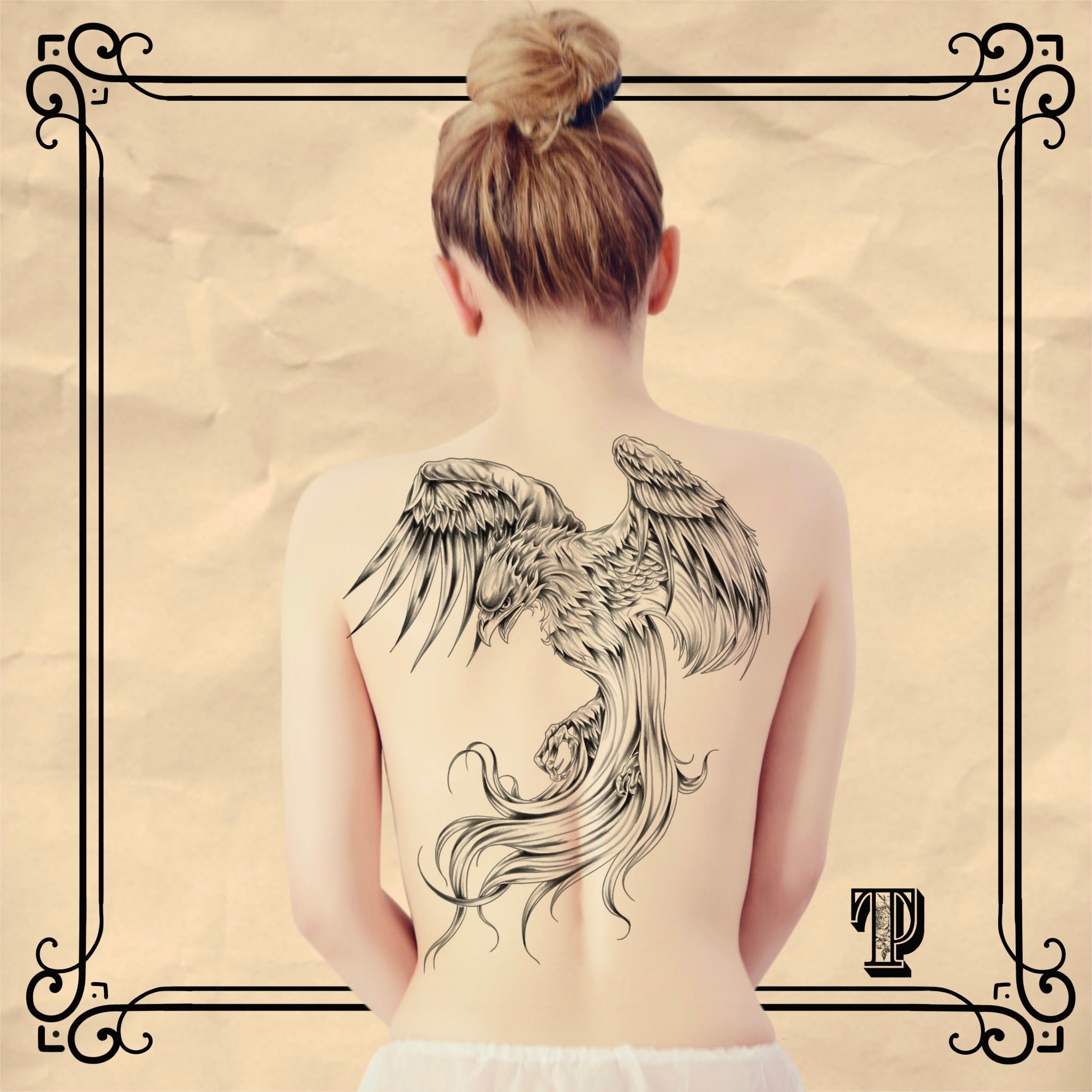 15 tampons de tatouage Phoenix // Pinceaux pour procréer, dessin de contour pour pochoir de tatouage