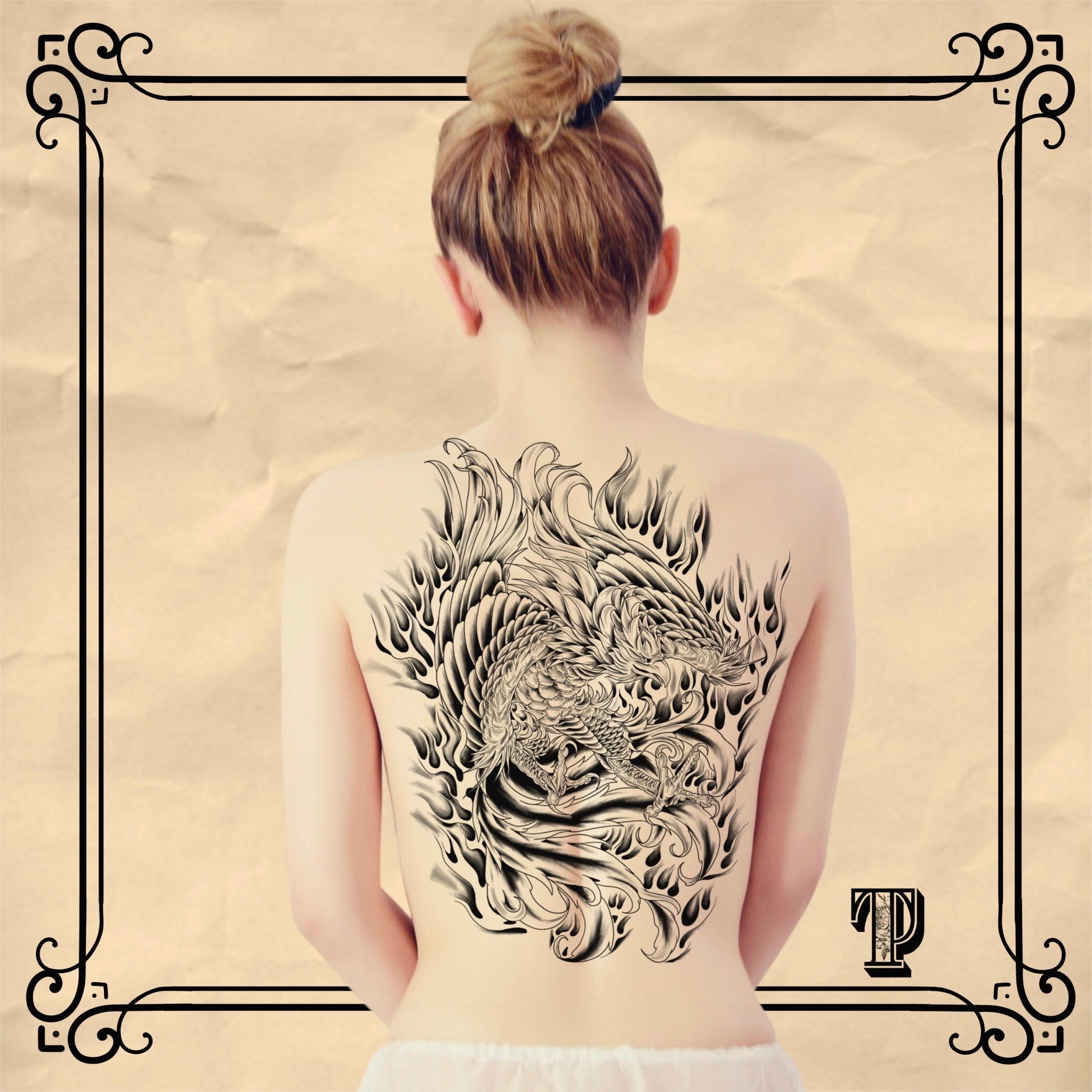 15 tampons de tatouage Phoenix // Pinceaux pour procréer, dessin de contour pour pochoir de tatouage