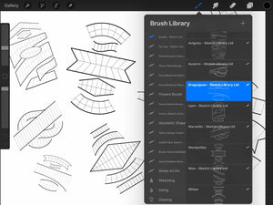 60 Hand Lettering Guides & 15 Templates // Brushes for Procreate