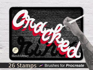 GRAFFITI PACK, 7 GRAFFITI vol.1 Alphabets, fonts, brushes for Procreate, stamps, calligraphy, chicano for IPad & IPad pro